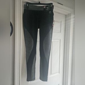 Fila Women's Black and Gray Jeggings